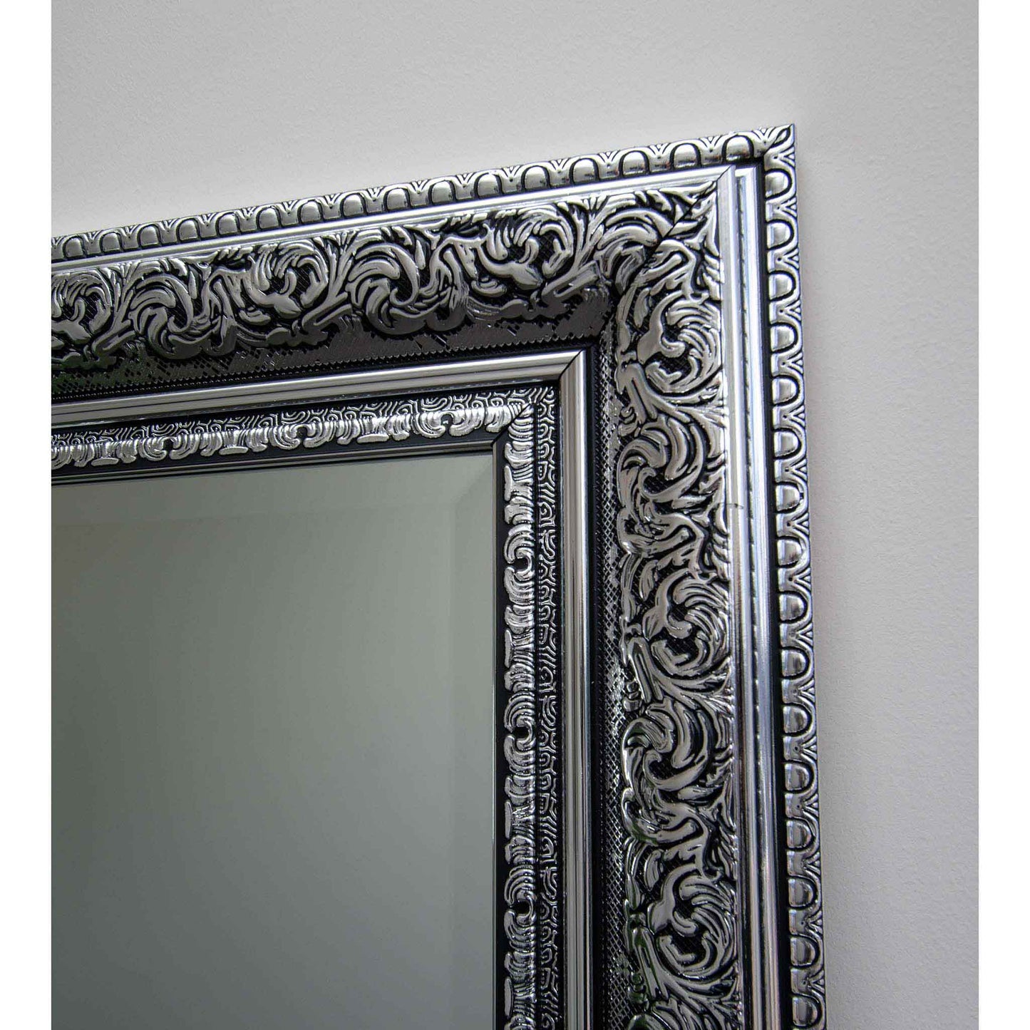 Silver with Black 84cm x 170cm Mirror