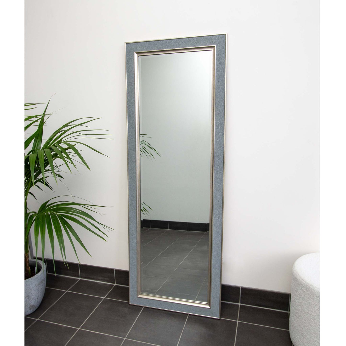 Blue Woodgrain 61cm x 168cm Mirror