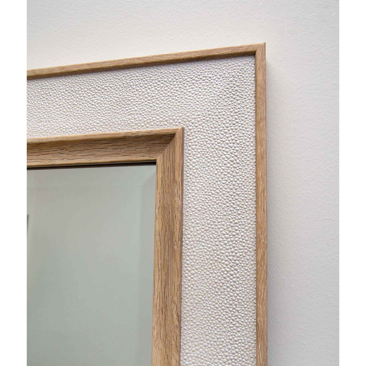 White Woodgrain 61cm x 168cm Mirror