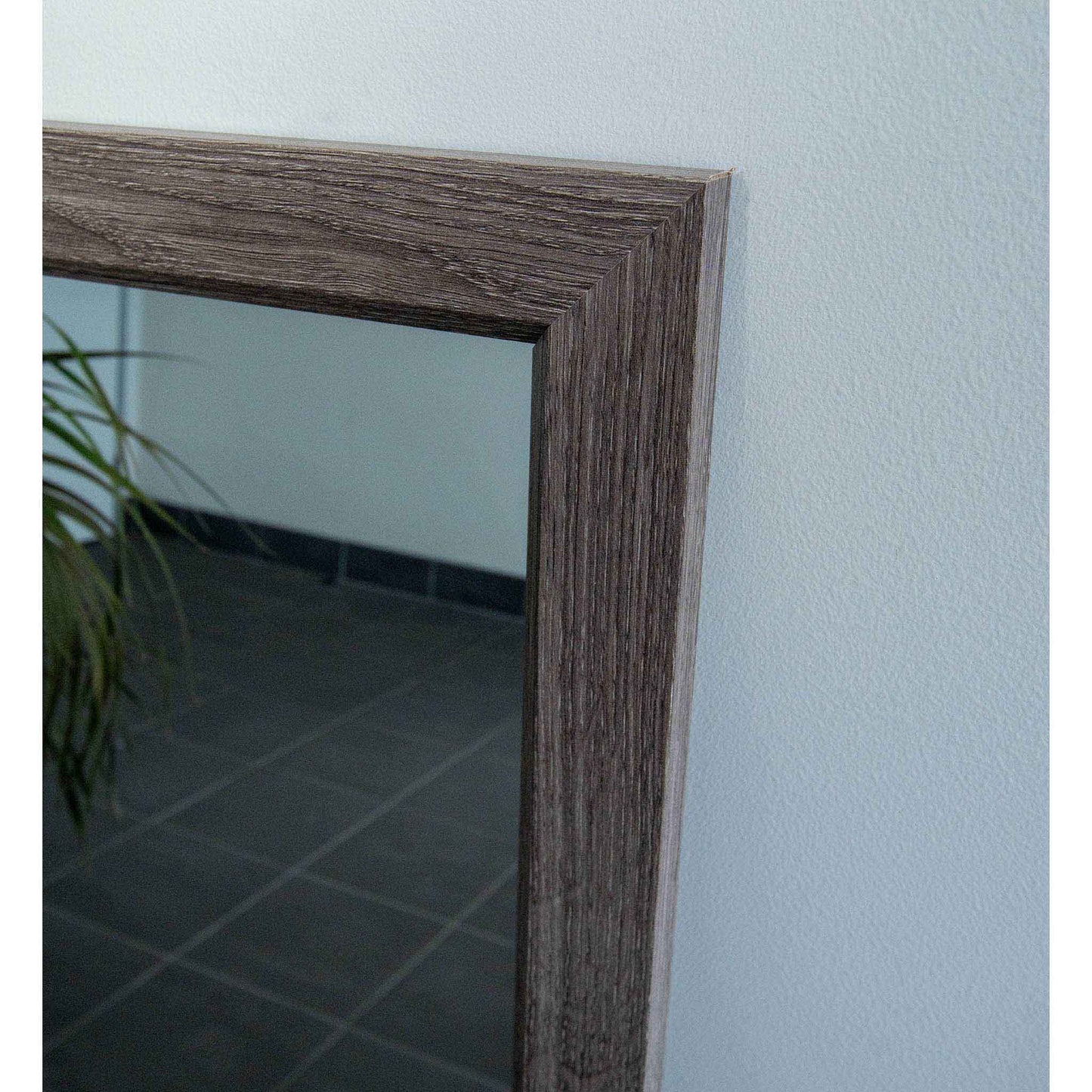 Brown Woodgrain Door 43cm x 113cm Mirror