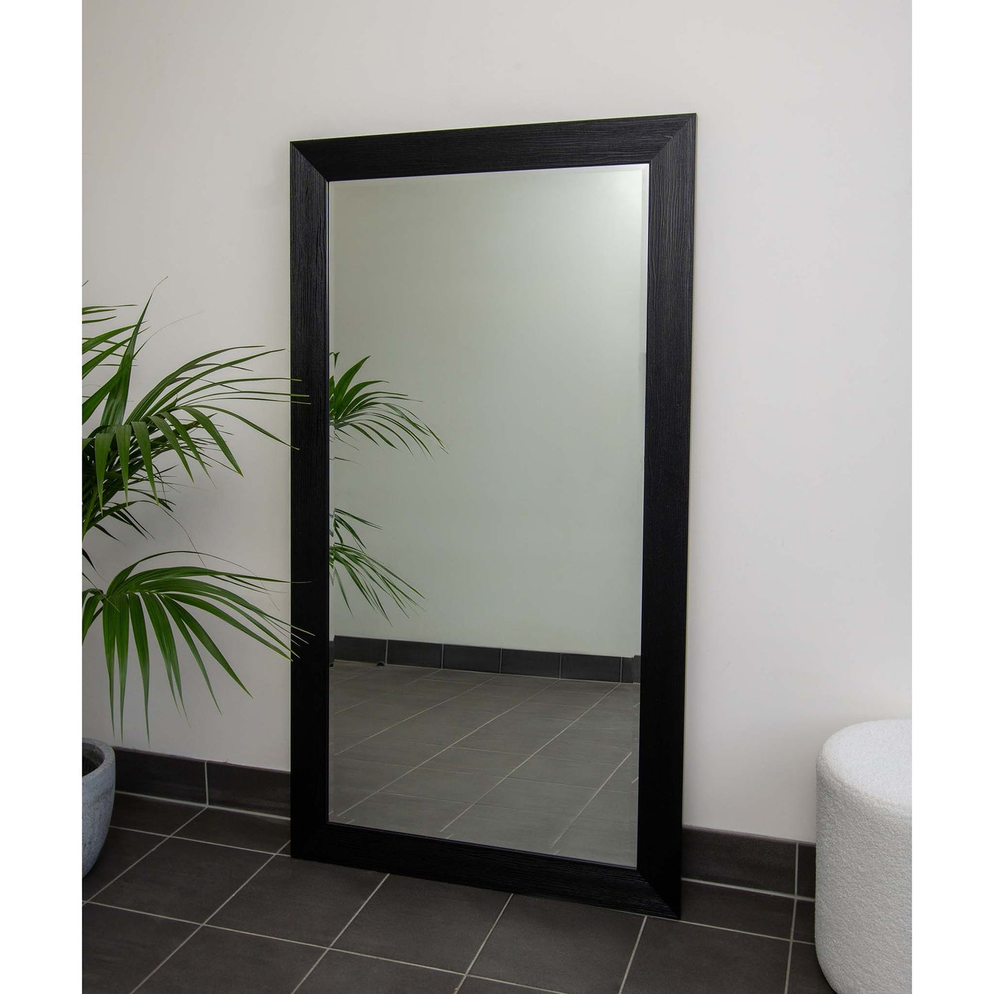 Black Woodgrain 84cm x 170cm Mirror