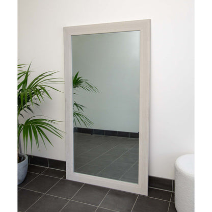 White Rough Textured 84cm x 170cm Mirror