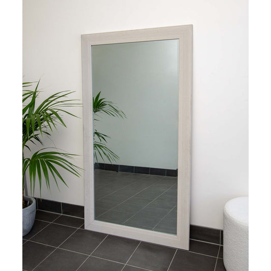 White Rough Textured 84cm x 170cm Mirror