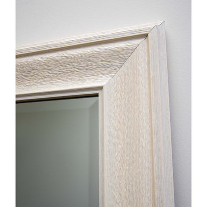 White Woodgrain 84cm x 170cm Mirror