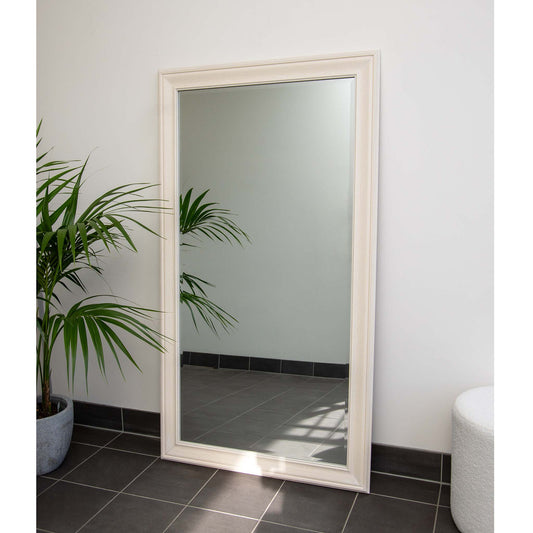 White Woodgrain 84cm x 170cm Mirror