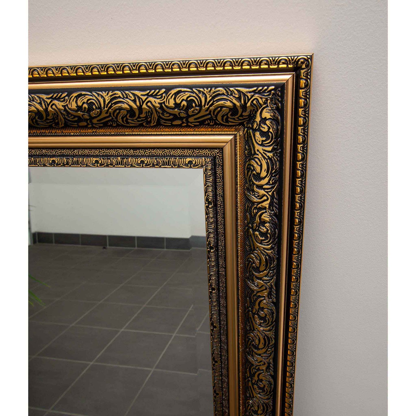 Gold with Black 77cm x 107cm Mirror