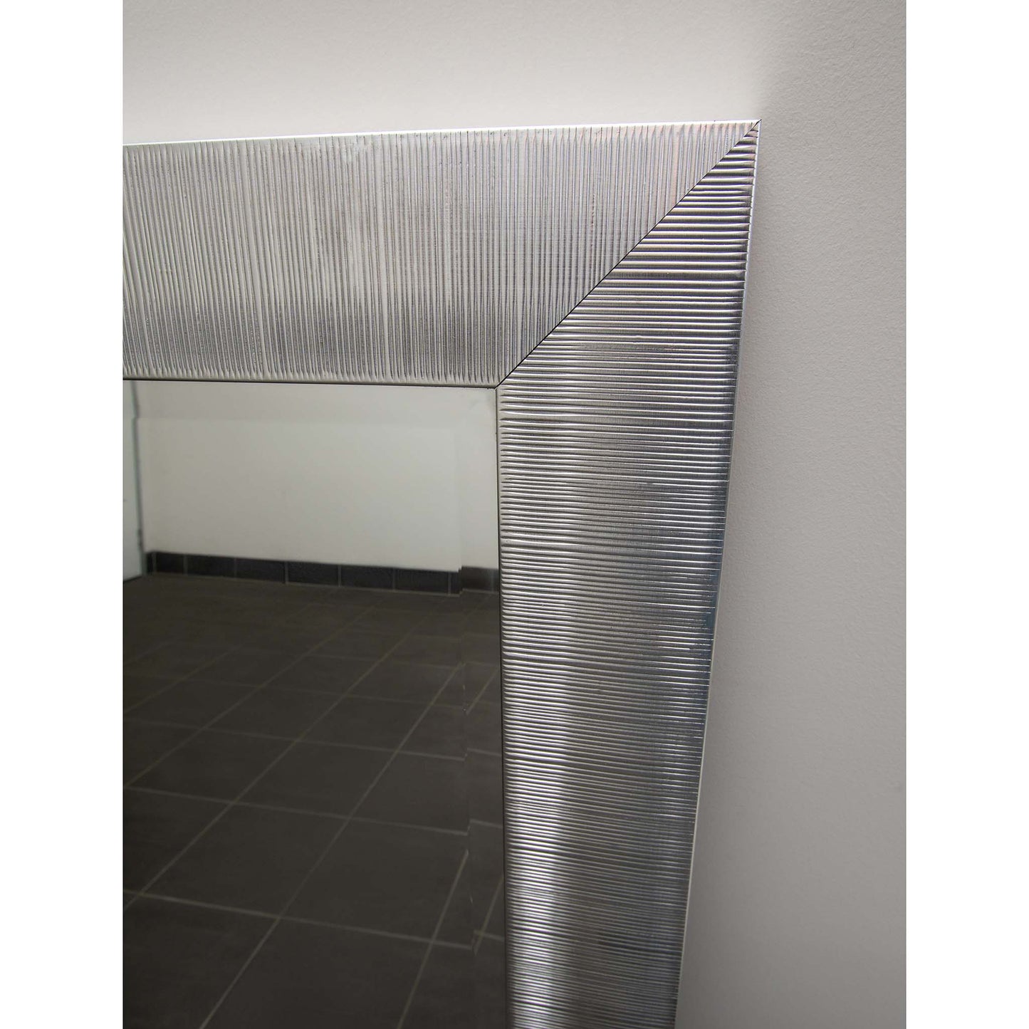 Silver 77cm x 107cm Mirror