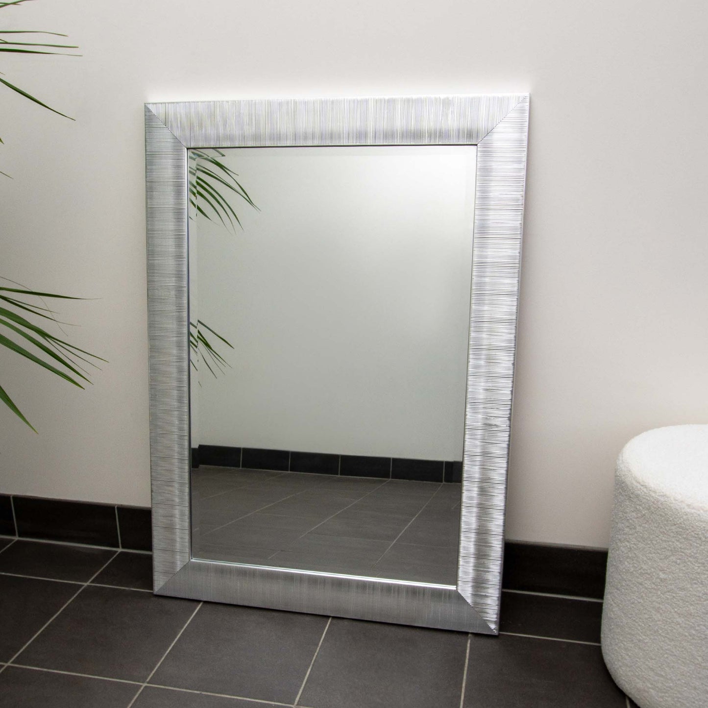 Silver 77cm x 107cm Mirror