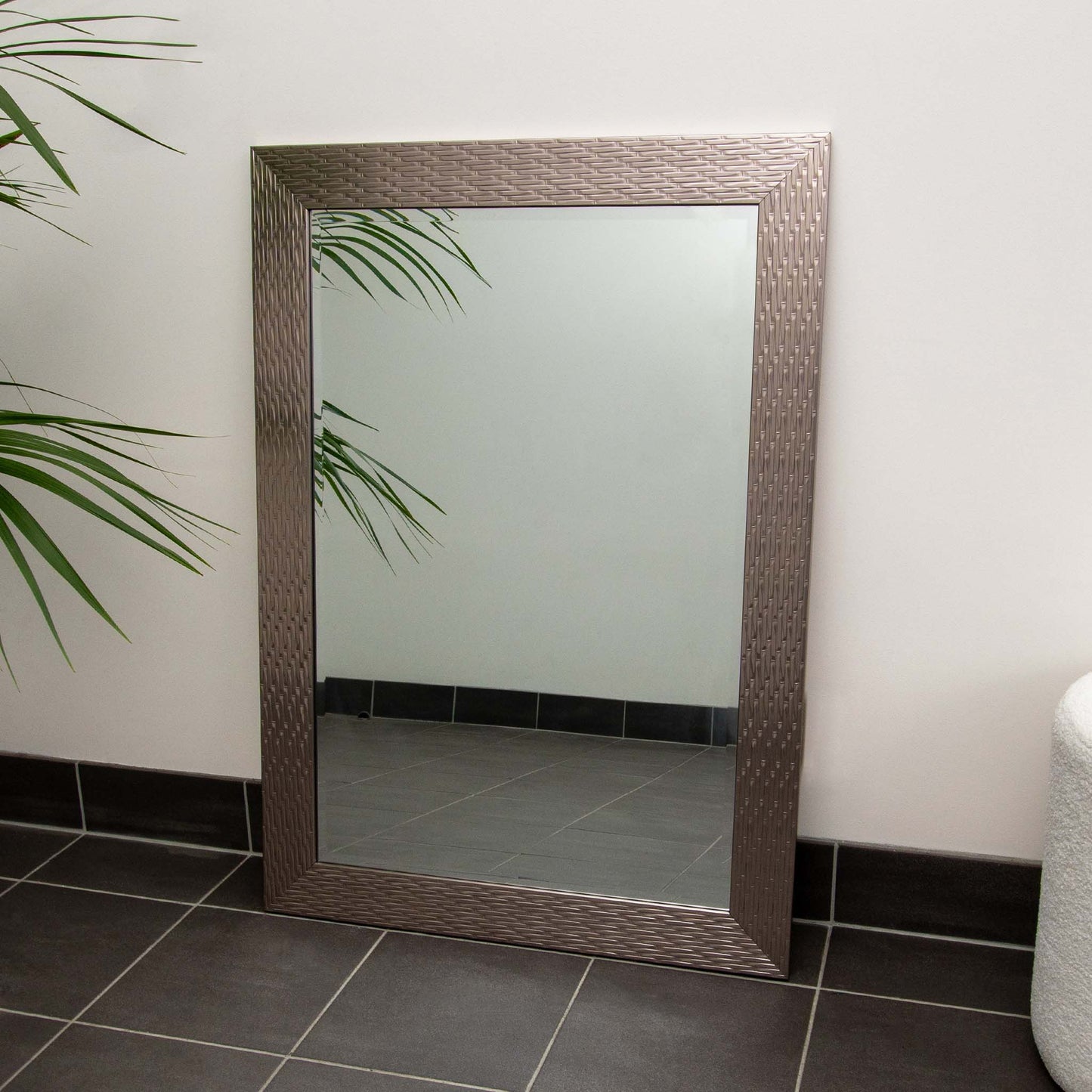 Silver Design 77cm x 107cm Mirror