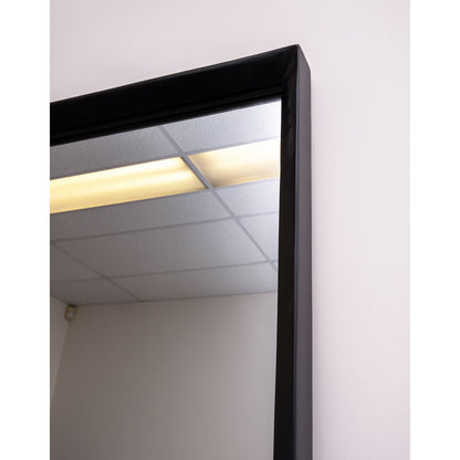 Box Frame Angle Wood 200cm x 100cm Black Mirror