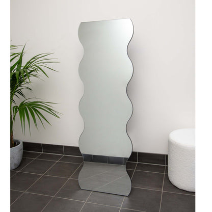 Cheval Wavy 50cm x 150cm Frameless with Stand Mirror