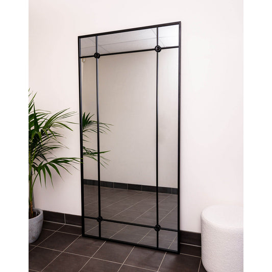 Iron Frame 200cm x 100cm Black Mirror