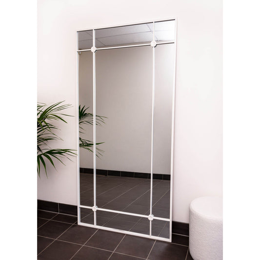 Iron Frame 200cm x 100cm White Mirror