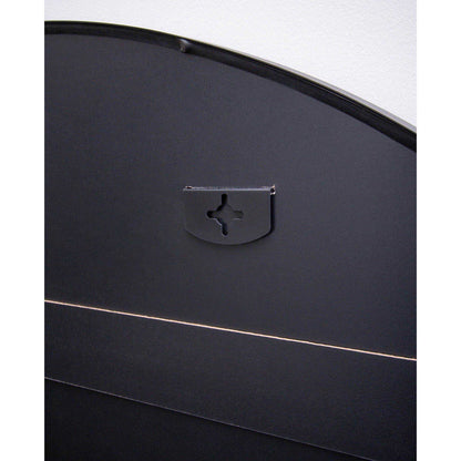 Iron Frame Round 150cm Black Mirror