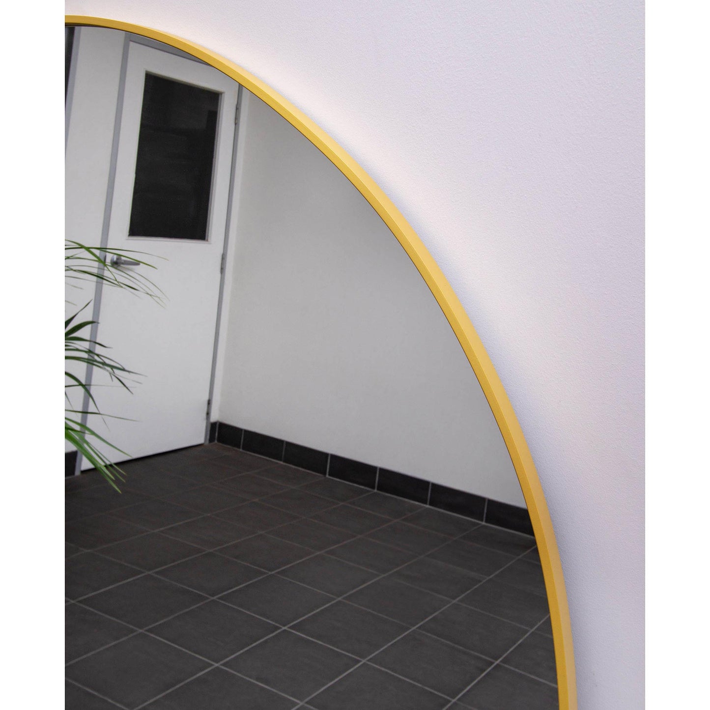 Iron Frame Round 150cm Gold Mirror