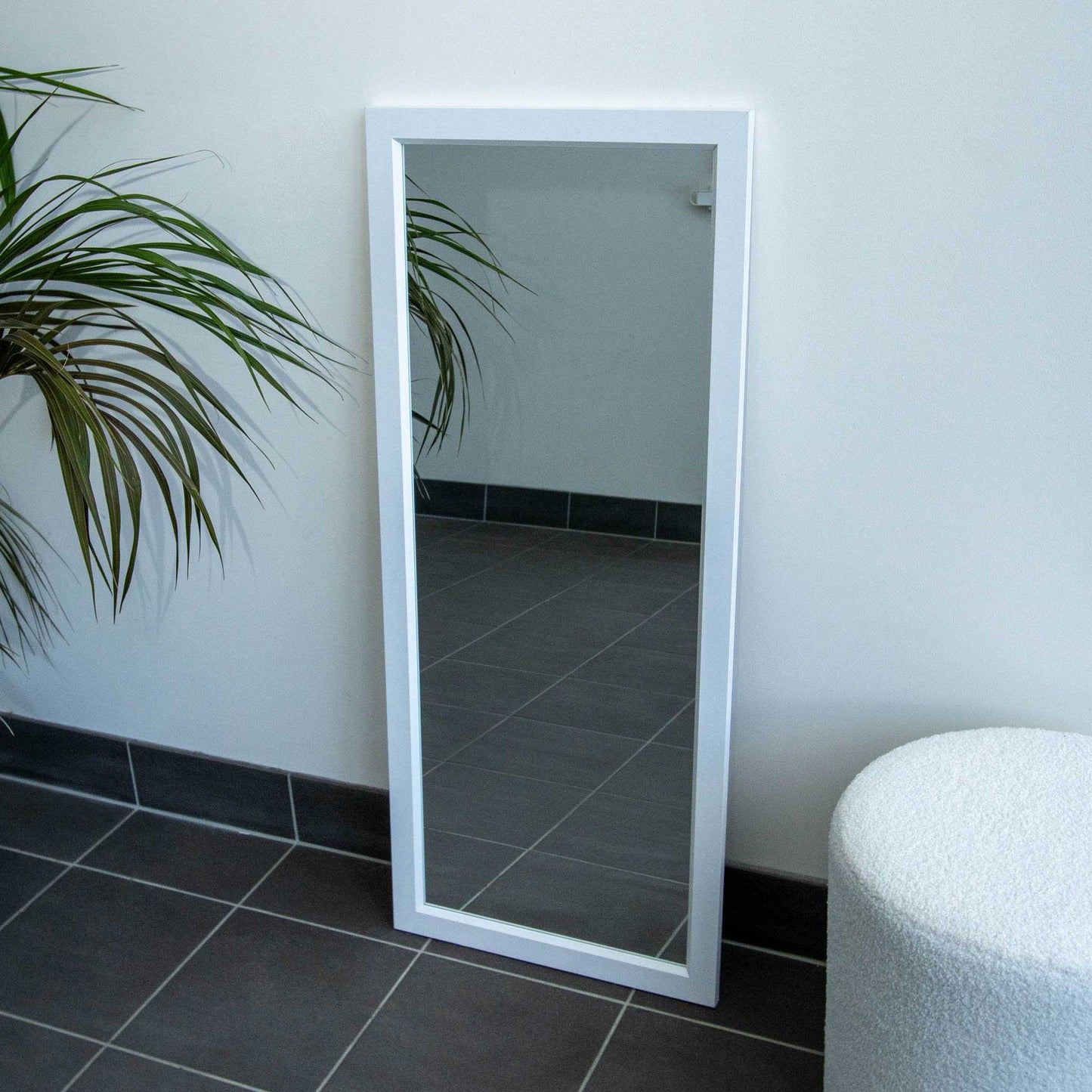 White MDF Door 43cm x 113cm Mirror