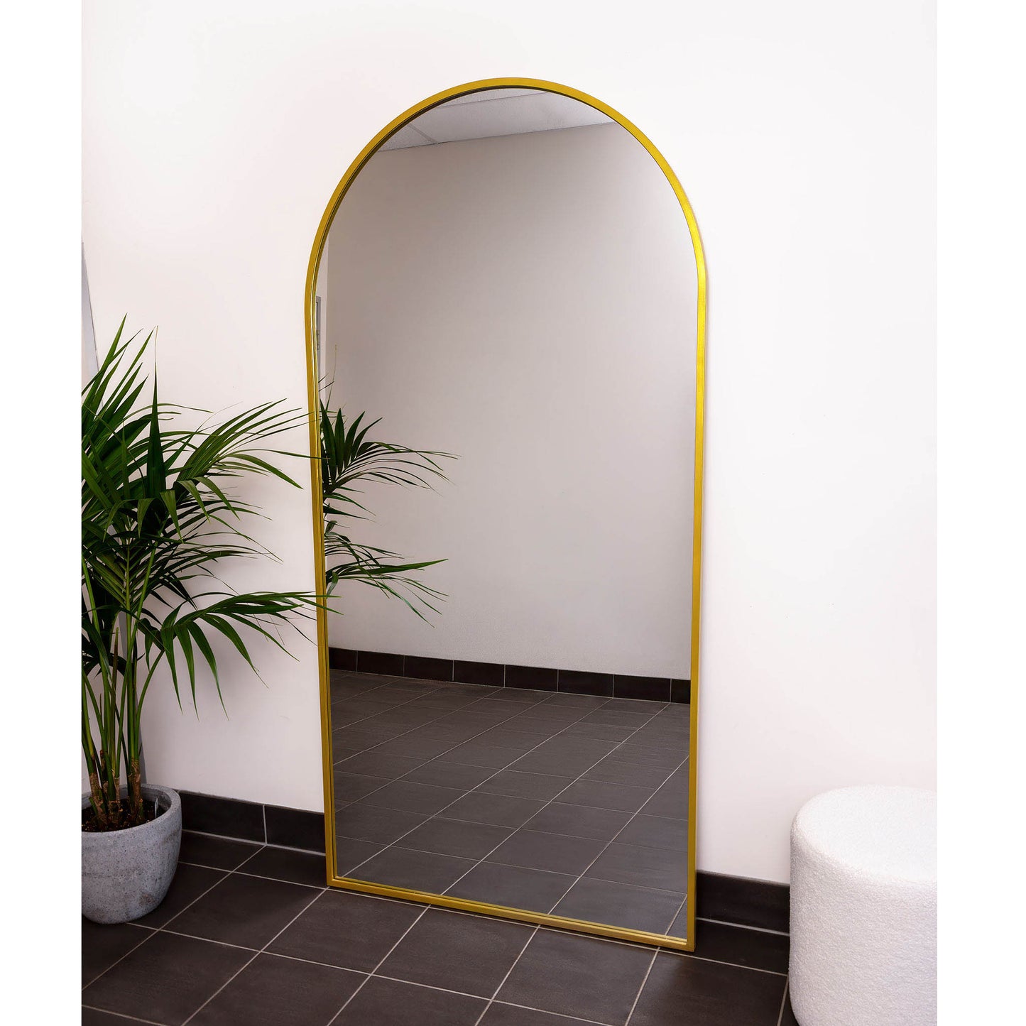 Metal Arch 201cm x 101cm Gold Mirror