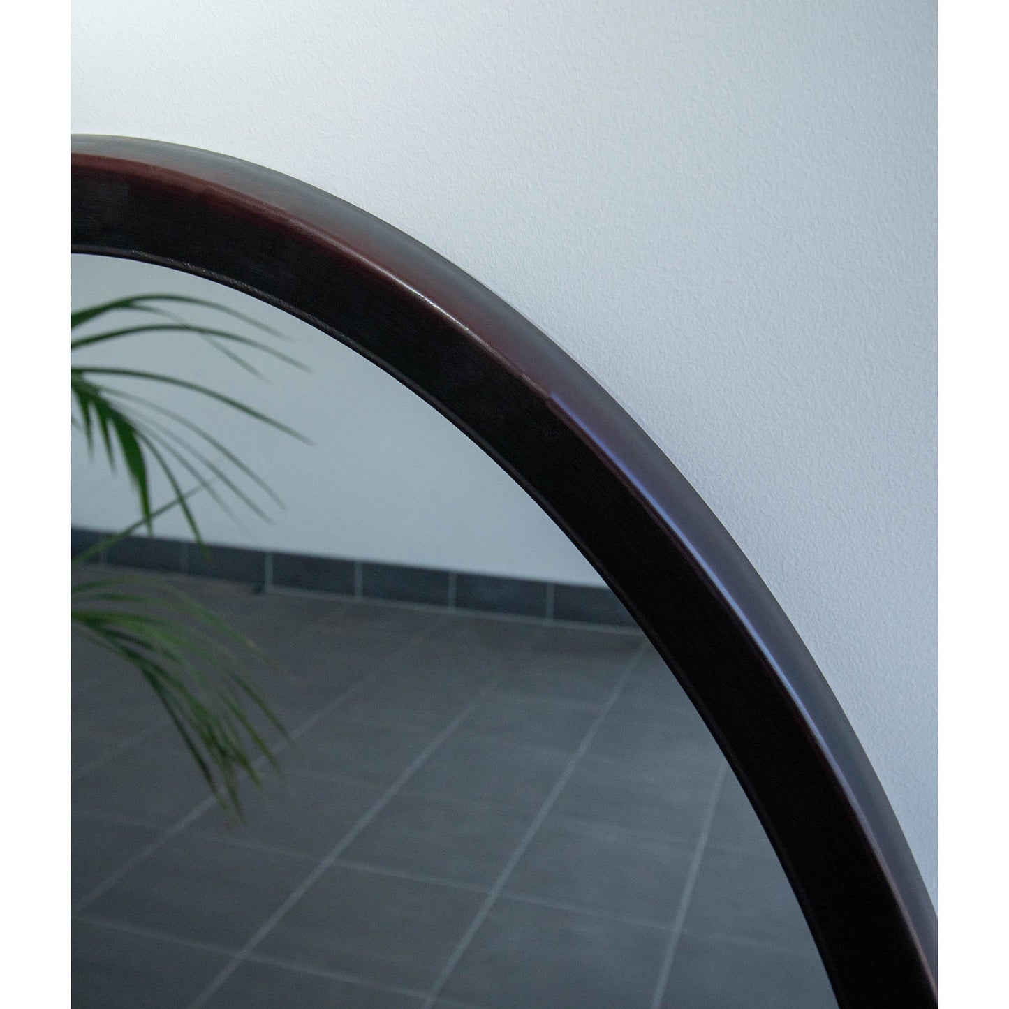 Oval Dark Wood 72cm x 107cm Mirror