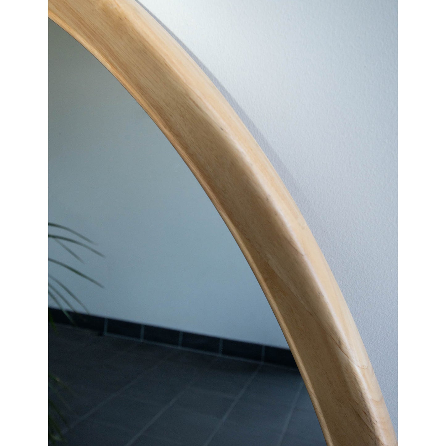 Oval Light Wood 90cm x 130cm Mirror