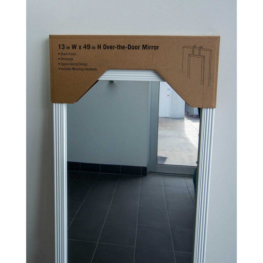 White Over the Door 34cm x 126cm Mirror
