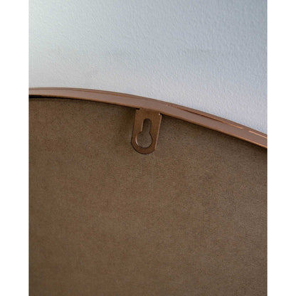 Bronze Round Iron Frame 80cm Mirror