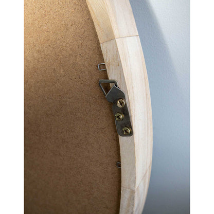 Wood Round 80cm Mirror