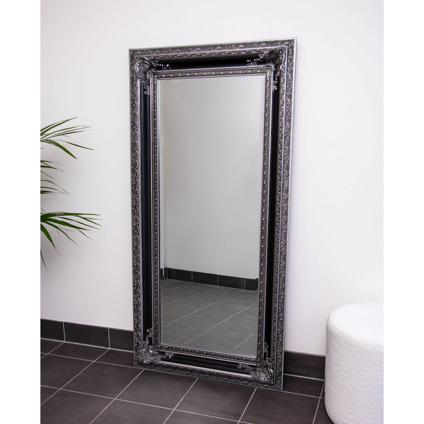 Silver and Black Antique 80cm x 160cm Mirror
