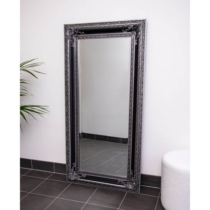 Silver and Black Antique 80cm x 160cm Mirror