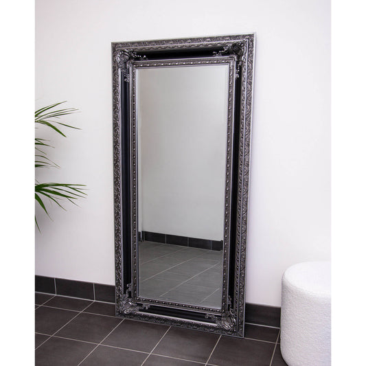 Silver and Black Antique 80cm x 160cm Mirror