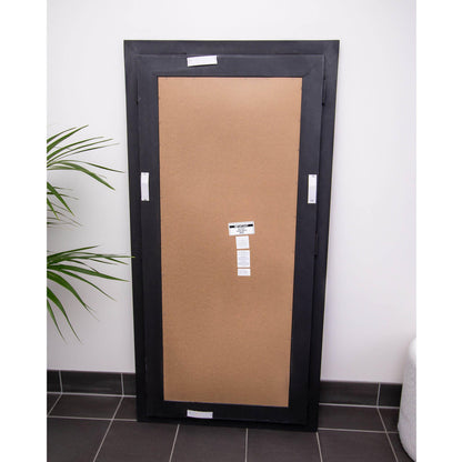 Silver Beaded Wood Frame 90cm x 180cm Mirror