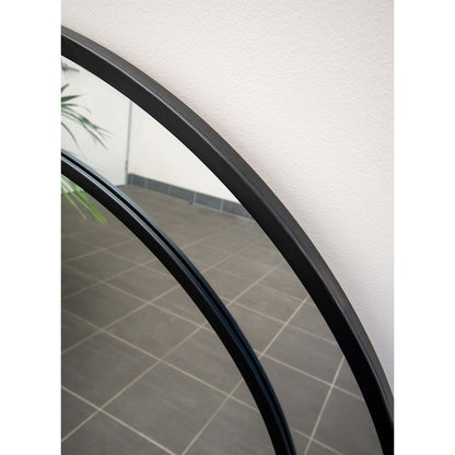 Black Twin Iron Frame 100cm Mirror