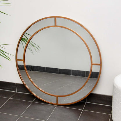 Gold Twin Iron Frame 100cm Mirror
