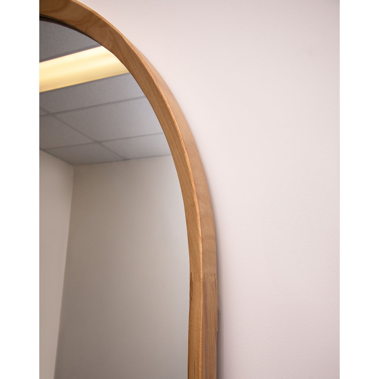 Wood Arch 200cm x 100cm Natural Mirror