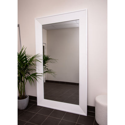 White Wood Frame 125cm x 216cm Mirror