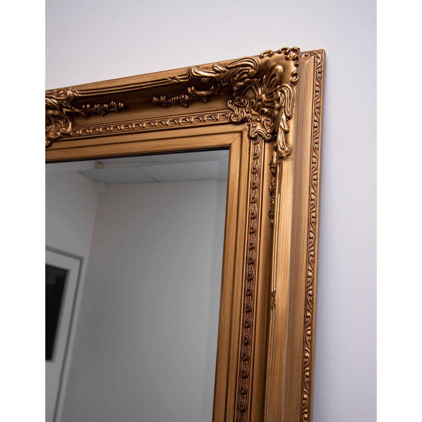 Wood French Provincial 91cm x 182cm Gold Mirror