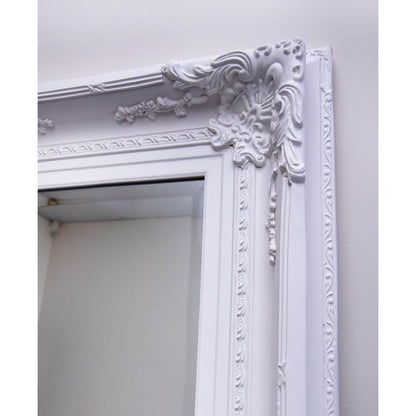 Wood French Provincial 91cm x 182cm White Mirror