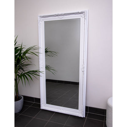 Wood French Provincial 91cm x 182cm White Mirror